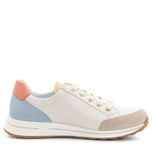 NEW ARA women's oleanna sneaker in cream vanilla/aqua/peach